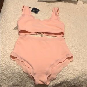 Pink bathing suit